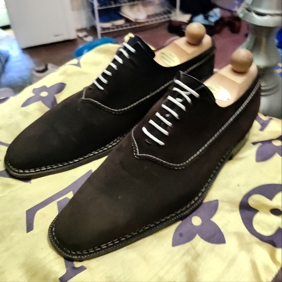 Sutor mantellassi brown suede oxfords - Picture 3 of 11